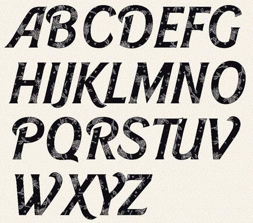 Font Alphabet Letter Templates Font Alphabet Letter Templates
