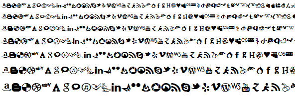 Font Face Icon Set Font Face Icon Set