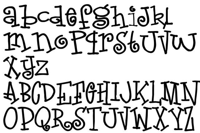 Fonts Alphabet Letters