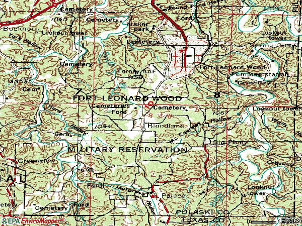 Fort Leonard Wood Missouri Map