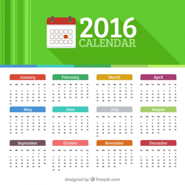 Free 2016 Calendar Free 2016 Calendar