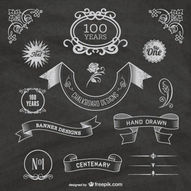 Free Chalkboard Centenary Celebration