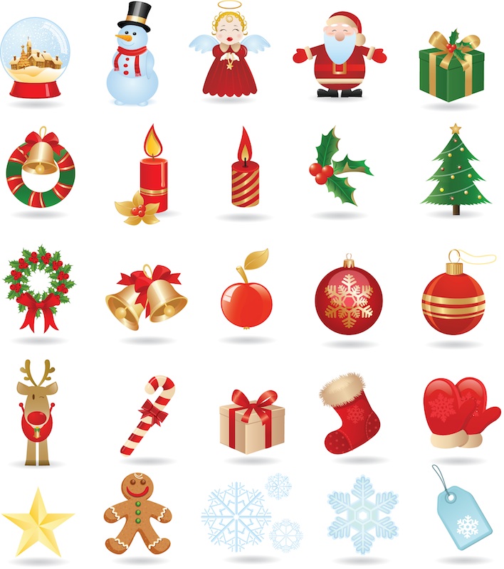 12 Christmas Clip Art Vector Images