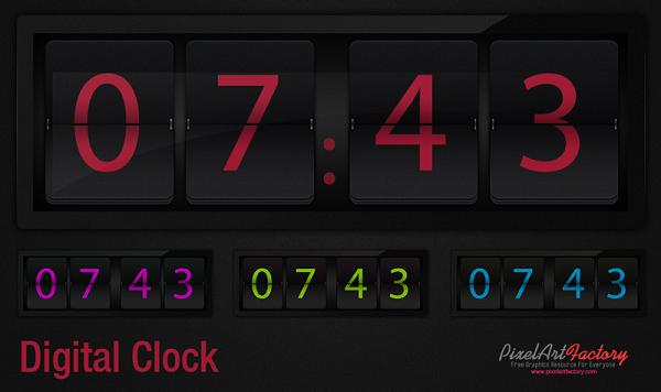 17 Clock PSD Time TEXTURES-Free Images