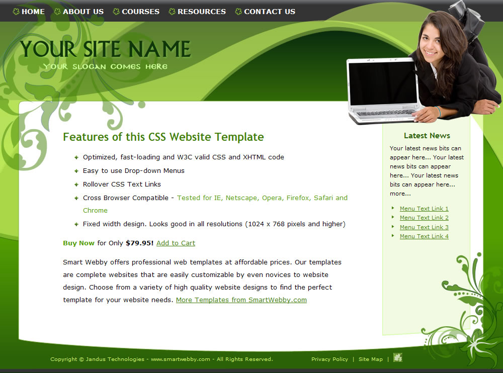 Free Dreamweaver Website Templates