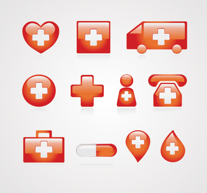 Free Medical Icons Vector Set