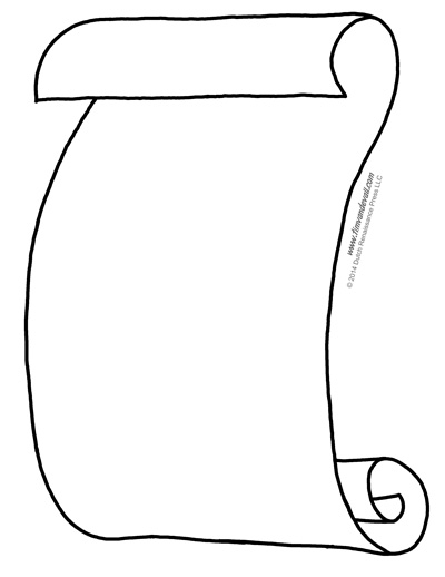 Free Printable Scroll Template Free Printable Scroll Template