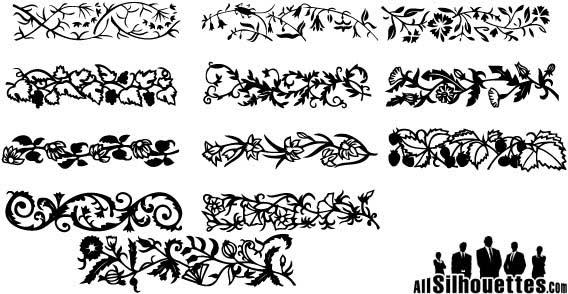 Free Vector Floral Border Designs Free Vector Floral Border Designs