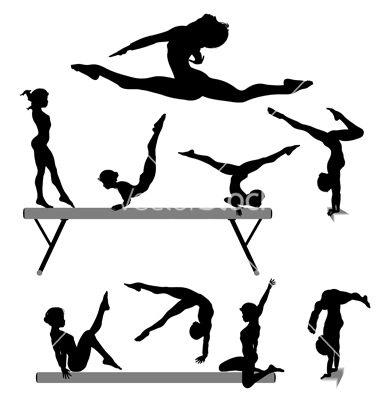 Free Vector Gymnastics Silhouette