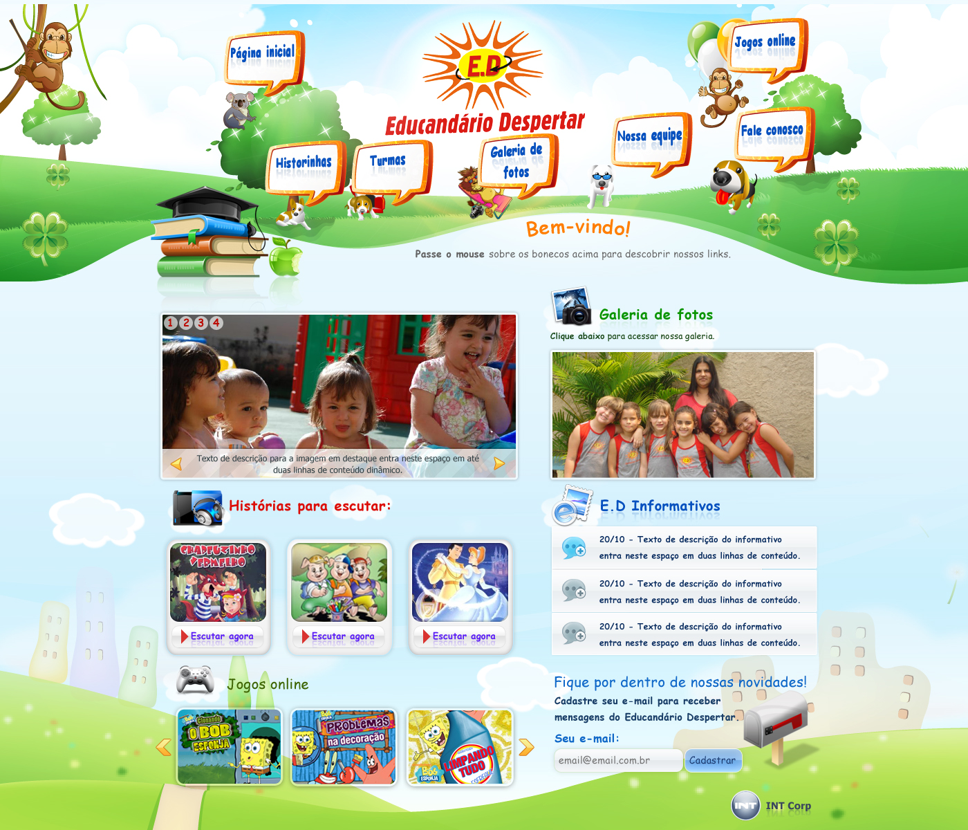 Free Website Templates for School Kids