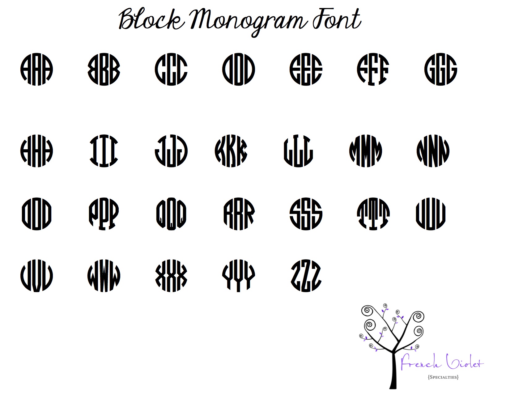 French Script Block Fonts French Script Block Fonts