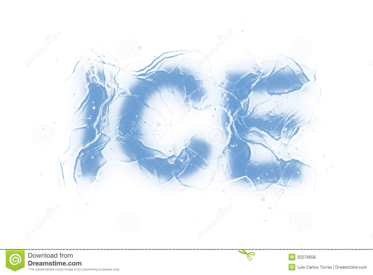 Frozen Word Ice Font