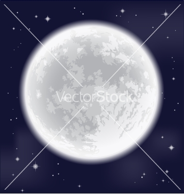 Full Moon Vector Art