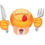 Funny Hungry Emoticon