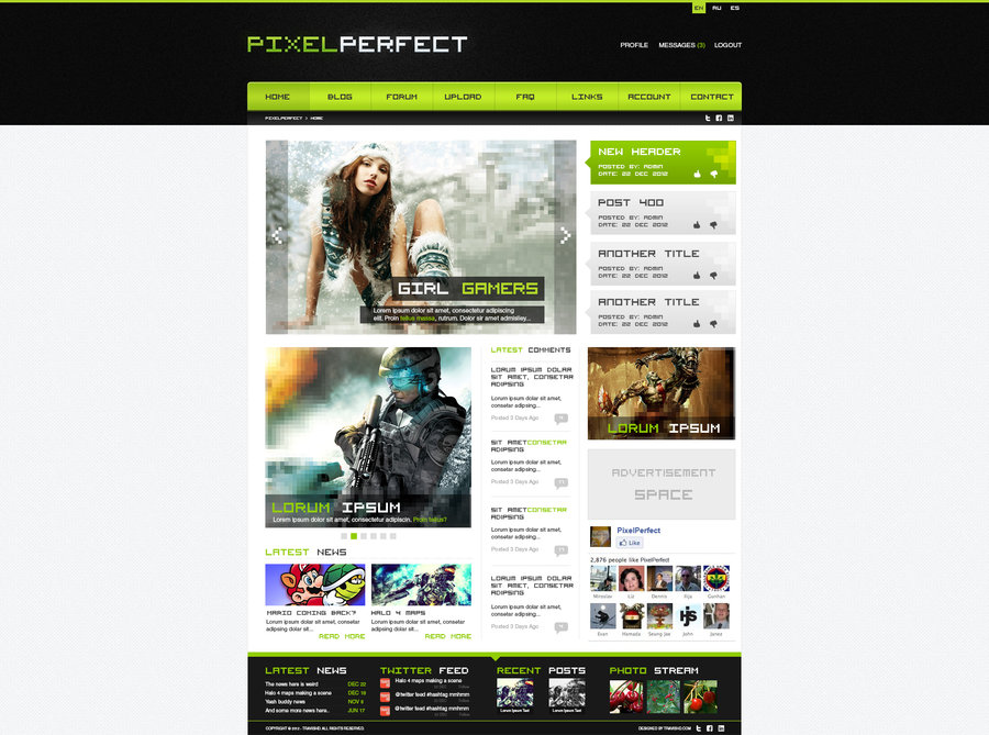 Gaming Website Design