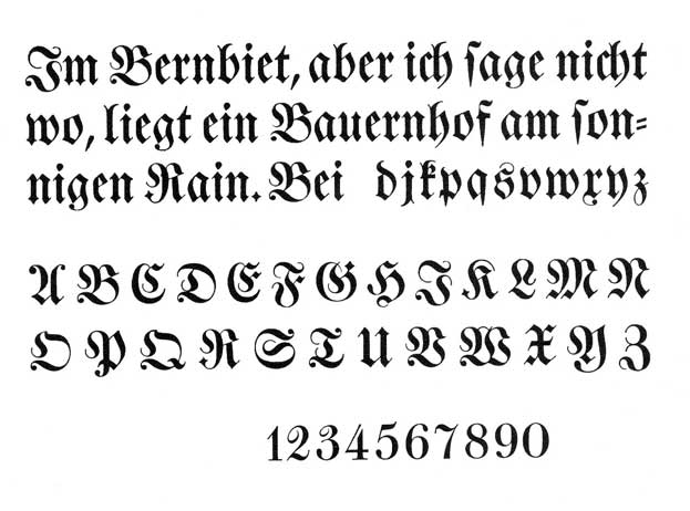 German Script Alphabet Fonts German Script Alphabet Fonts