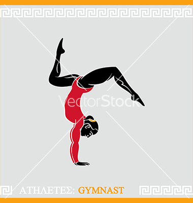Girl Gymnast Silhouette Vector