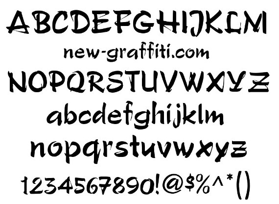 13 Graffiti Fonts Free Download Images