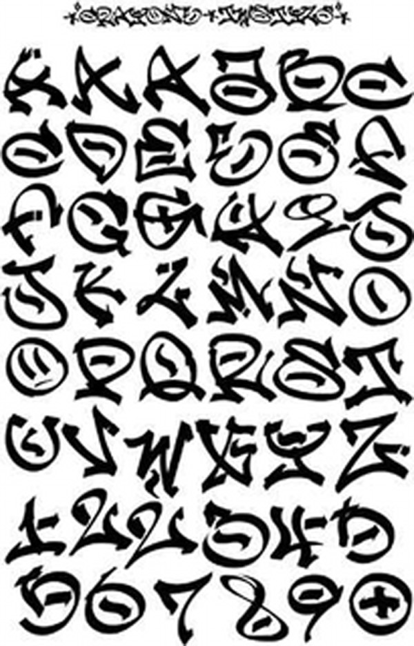 graffiti letters alphabet fonts