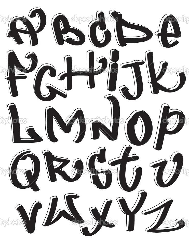 12 Cool Graffiti Alphabet Letters Font Images