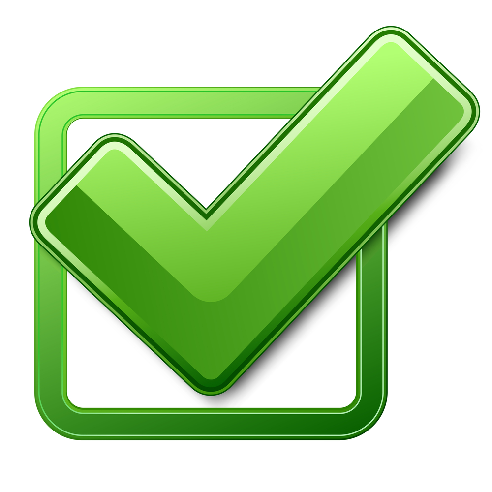 Green Check Mark Box