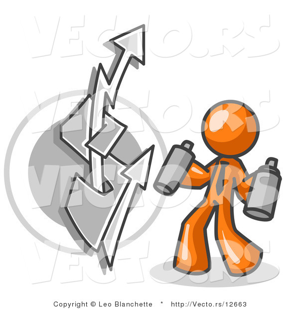 Guy Spray Painting Clip Art