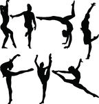 Gymnastics Silhouette Clip Art