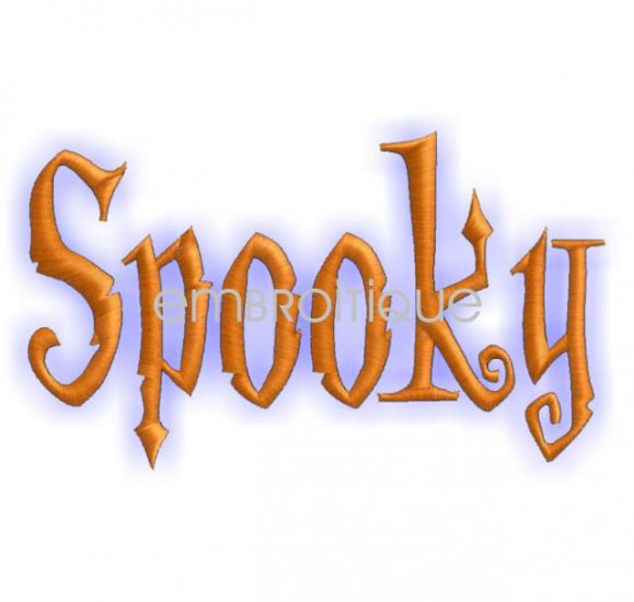 Halloween Monogram Embroidery Font