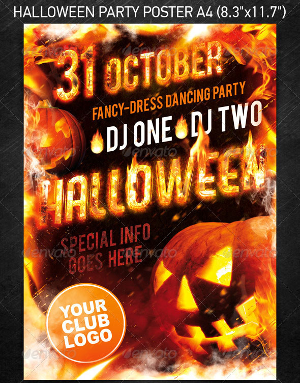 Halloween Party Flyer Template Halloween Party Flyer Template