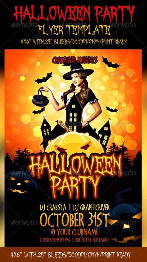 Halloween Party Flyer Template Halloween Party Flyer Template