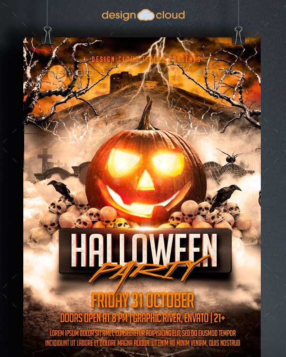 Halloween Party Flyer Template Halloween Party Flyer Template
