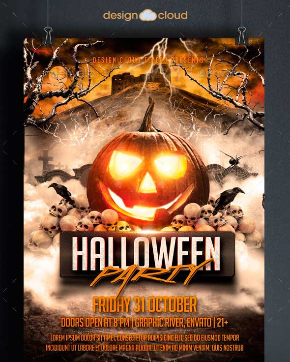 Halloween Party Flyer Template