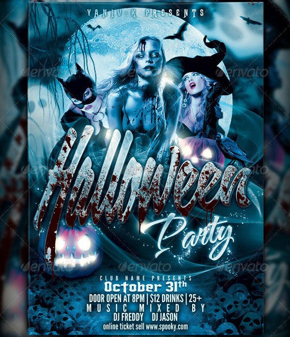 Halloween Party Flyer Template Halloween Party Flyer Template