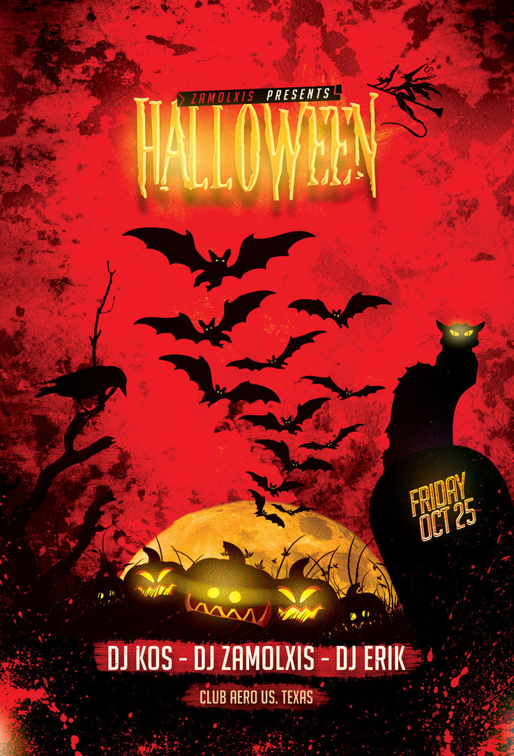 Halloween Party Flyer Template Halloween Party Flyer Template
