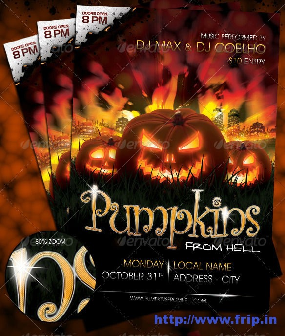 Halloween Party Flyer Template Halloween Party Flyer Template