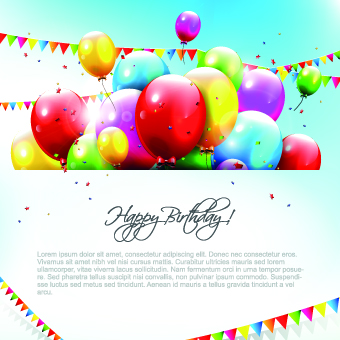 Happy Birthday Balloon Vector