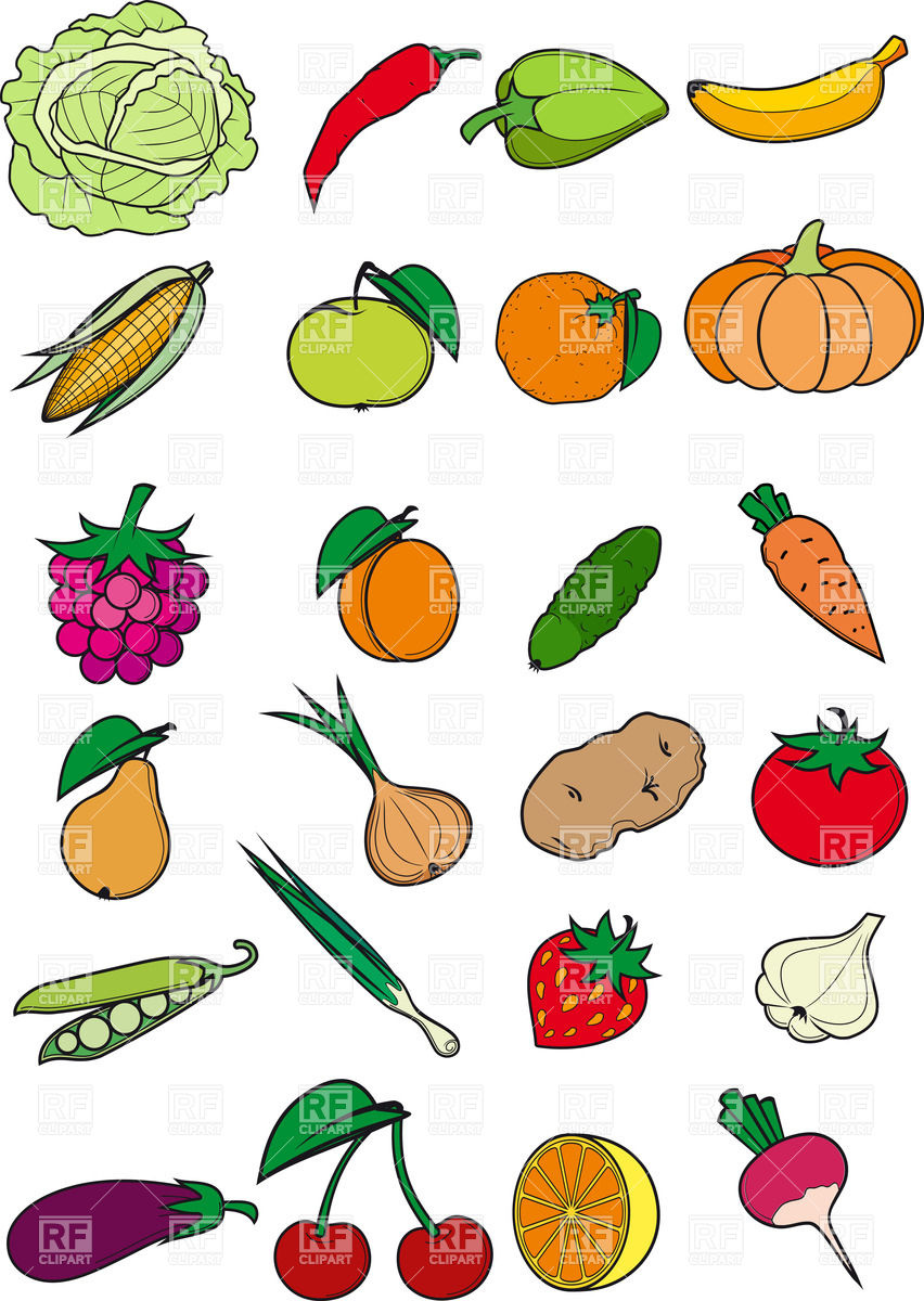 Healthy Food Cartoon Clip Art