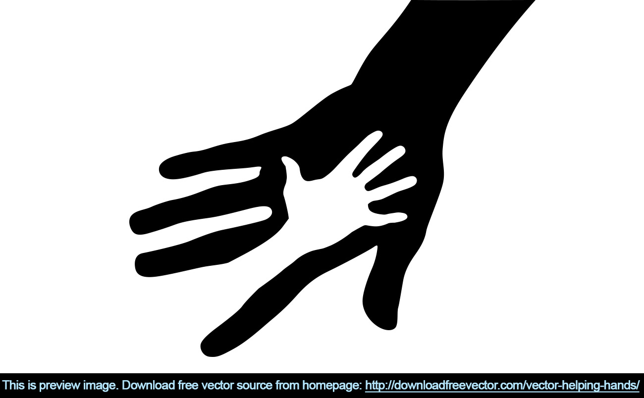 Helping Hands Vector