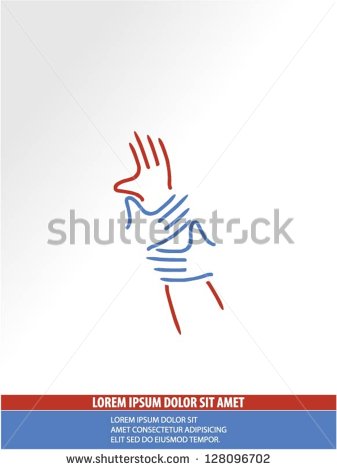 Helping Hands Vector