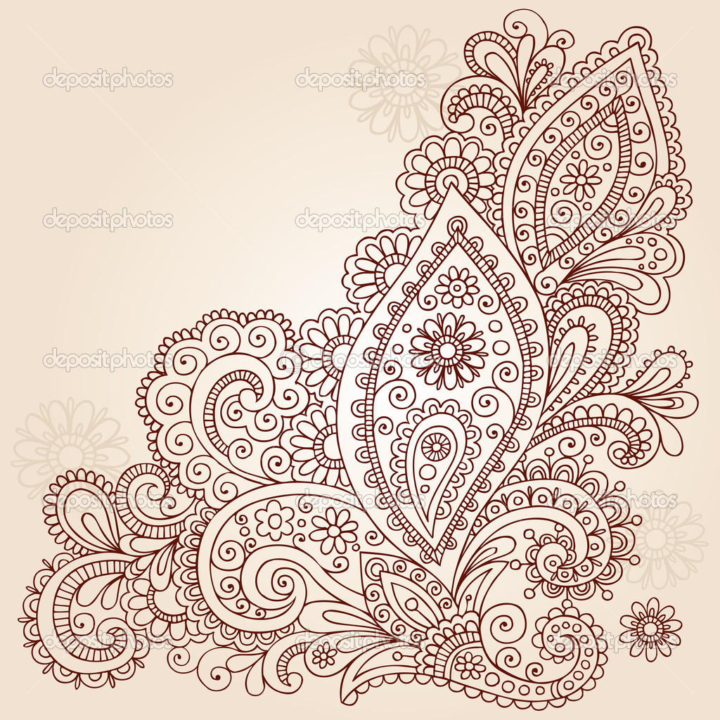 Henna Flowers Tumblr Drawings
