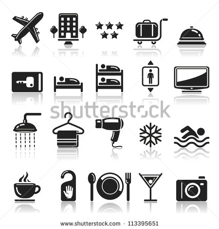 Hotel Icons Vector Free