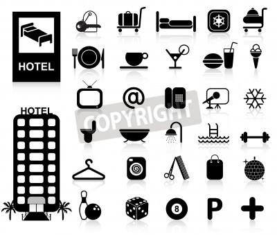 Hotel Icons Vector Free