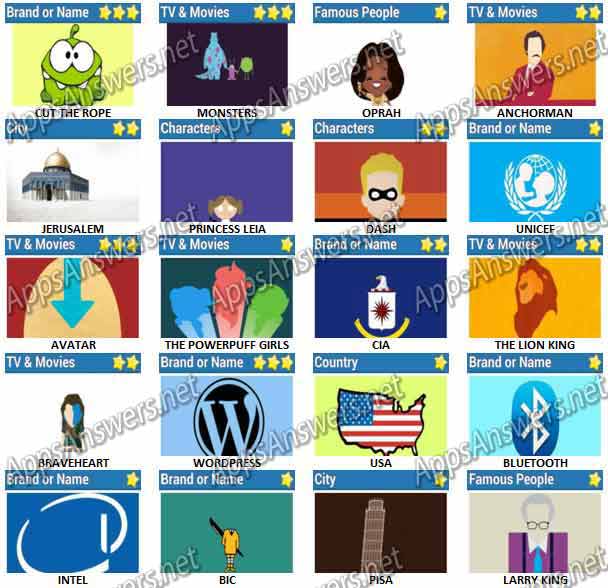 Icon Game Answers Pack 2 Icon Game Answers Pack 2