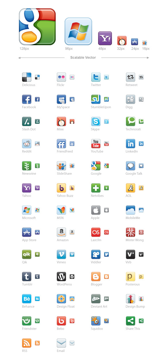 Images of Social Media Icons