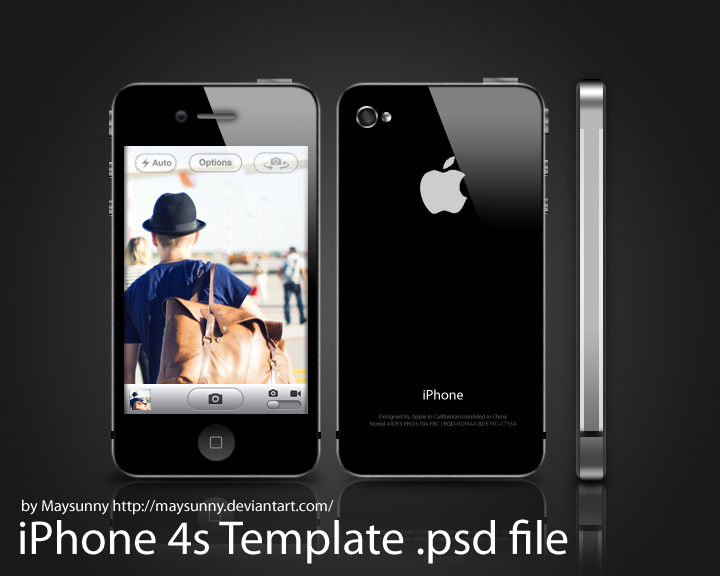 iPhone 4S Template Photoshop