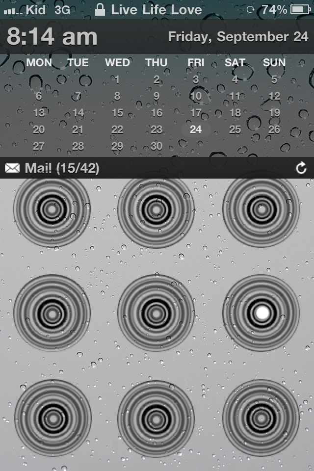 iPhone 5 Icon Lock with Circle iPhone 5 Icon Lock with Circle