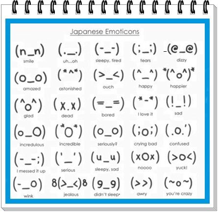 13 Japanese Emoticon Face Images