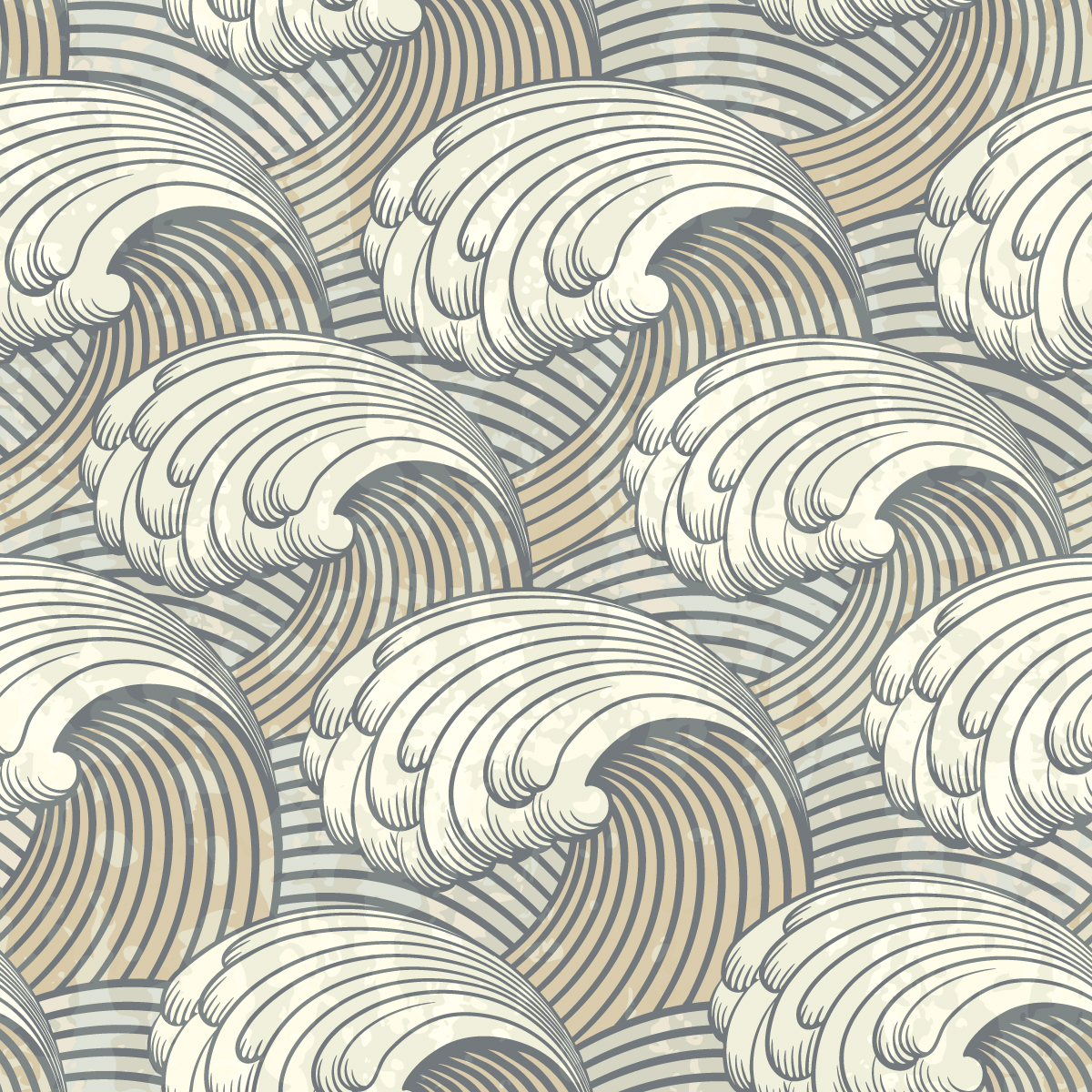 Japanese Wave Pattern Vector