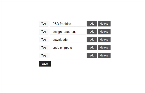 jQuery Dynamic Form