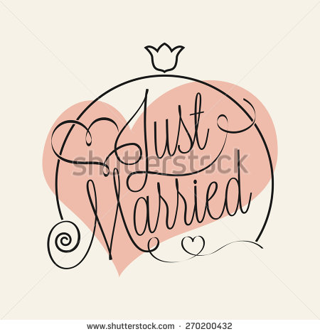 Just Married Vector Just Married Vector